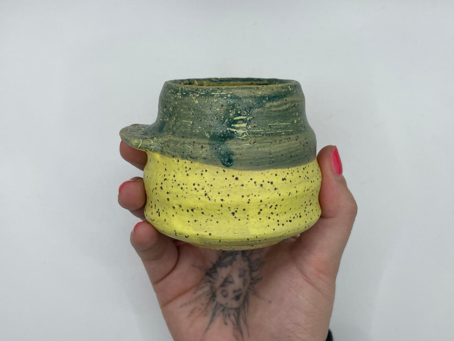 Small Yellow Green Cup