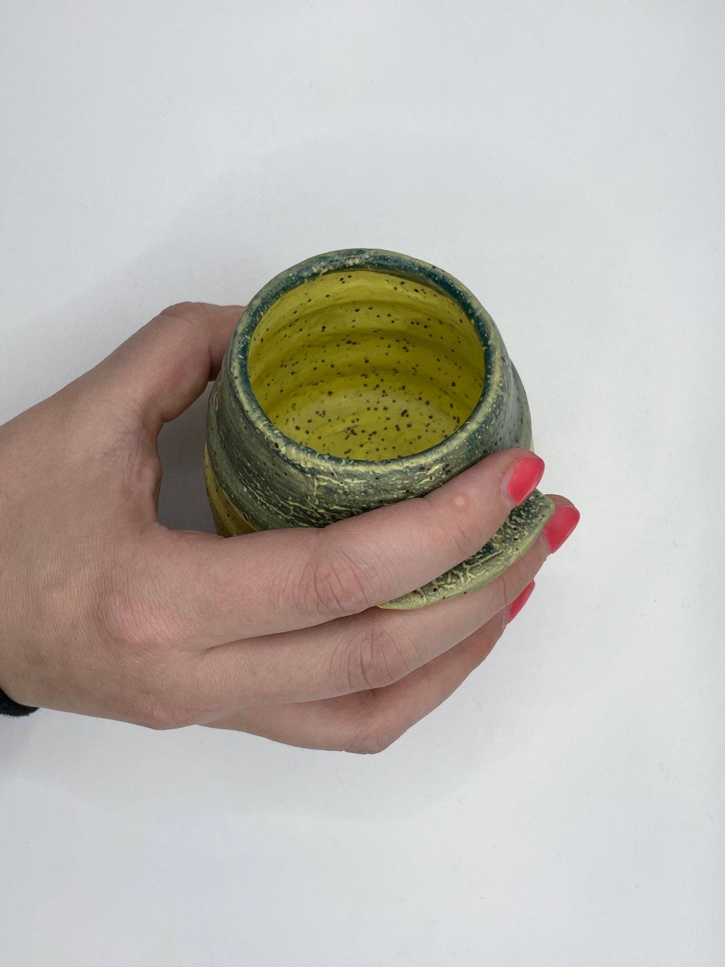 Small Yellow Green Cup