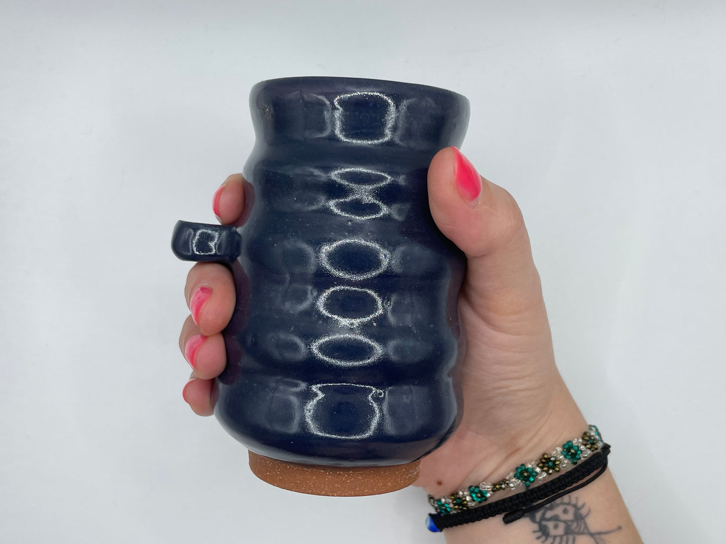 Black Violet Tall Square Arm
