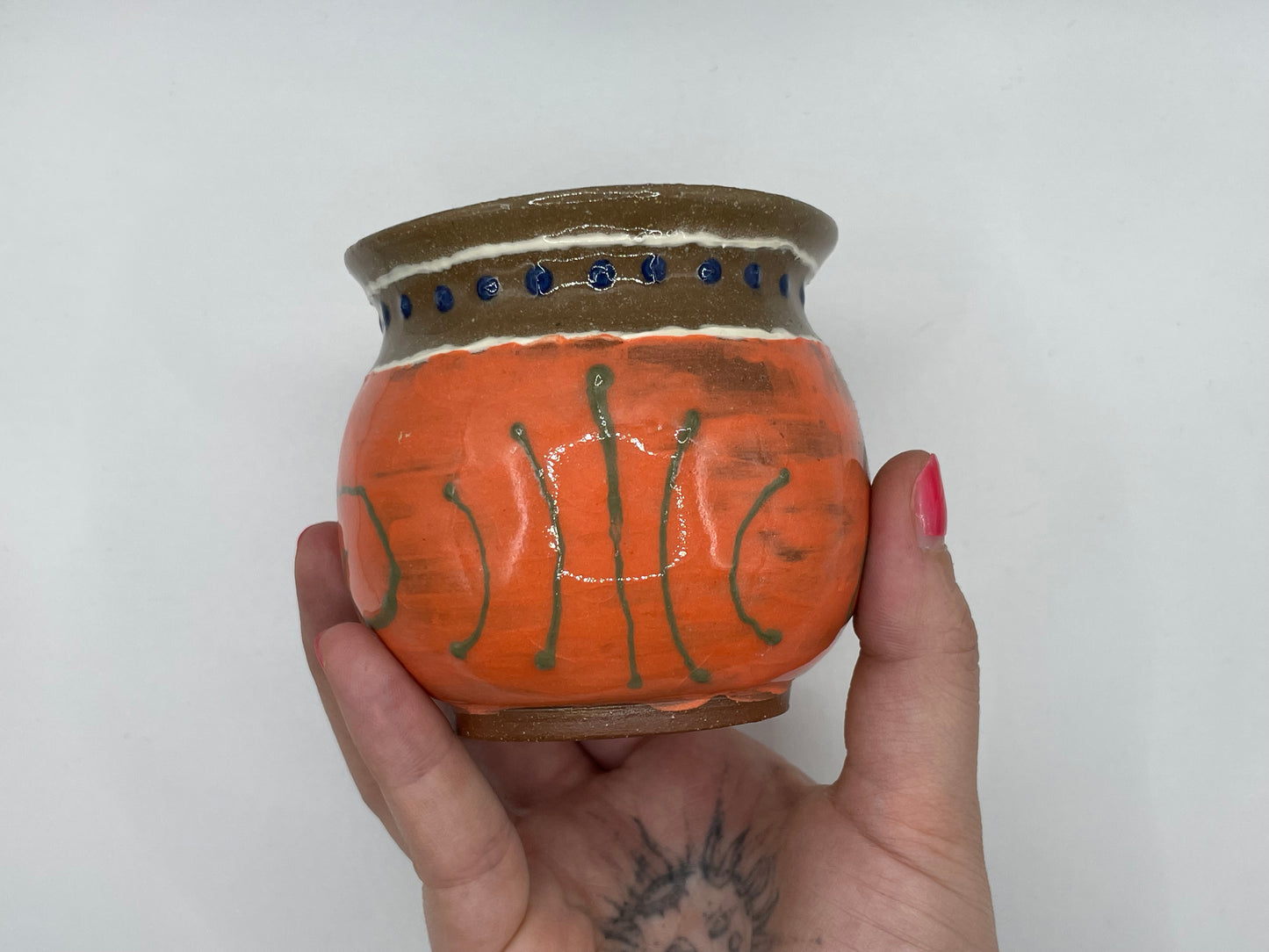 Orange with Yellow Handle