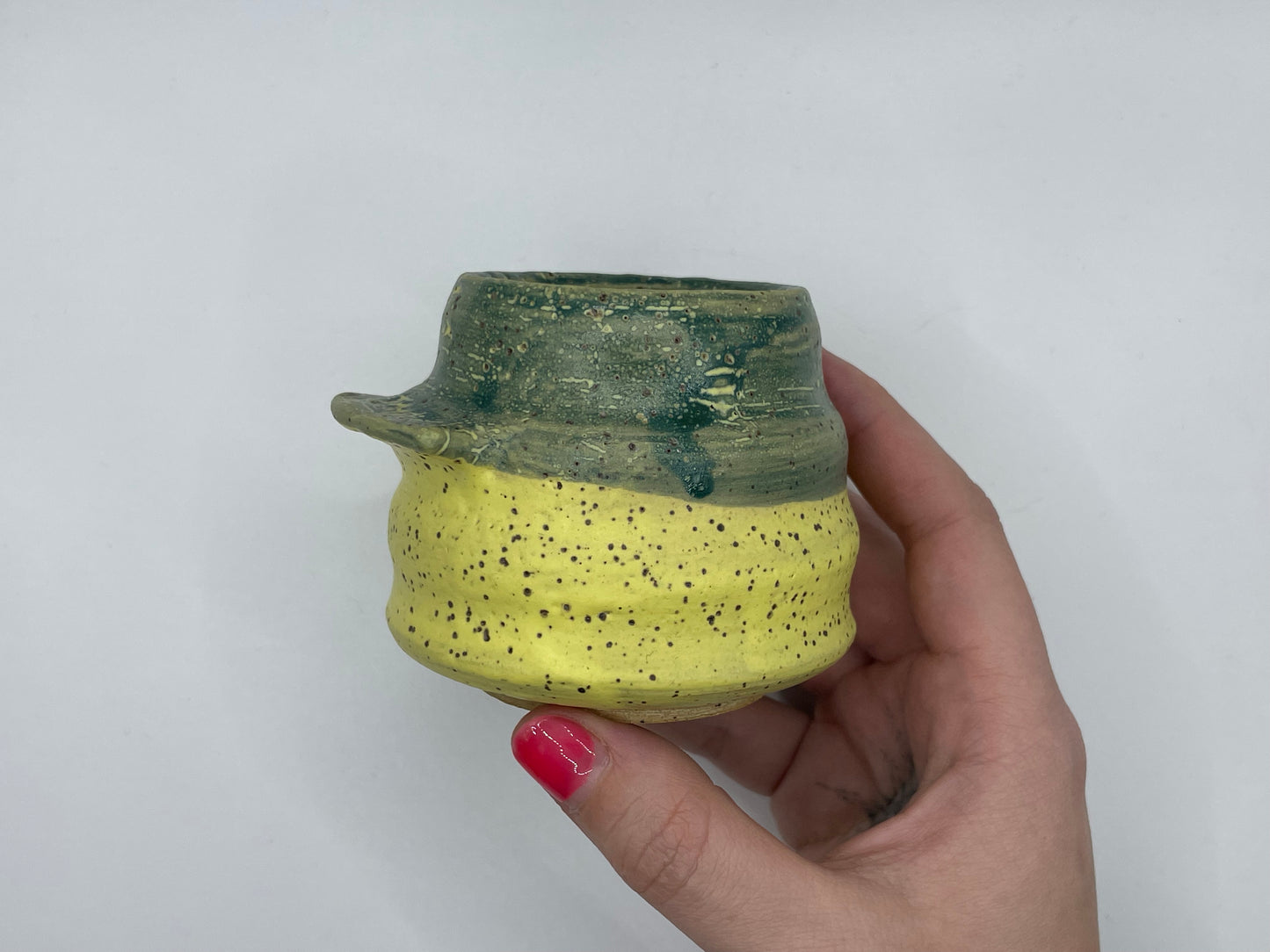 Small Yellow Green Cup