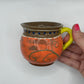 Orange with Yellow Handle